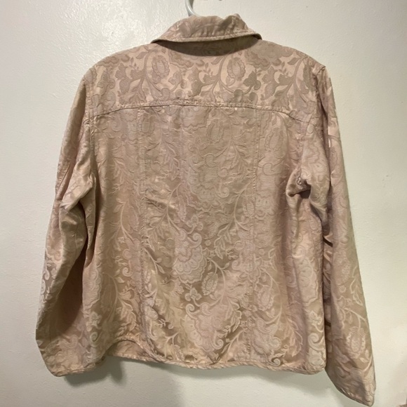 Chico’s Shirt Jacket Size 2 (Large) Women’s Button Up‎ Flap Pockets - Picture 2 of 8